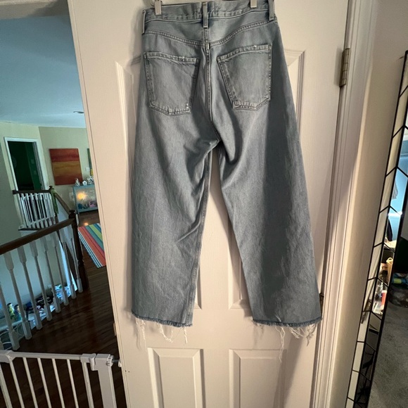 Agolde Light Blue Denim Jeans - Picture 2 of 6